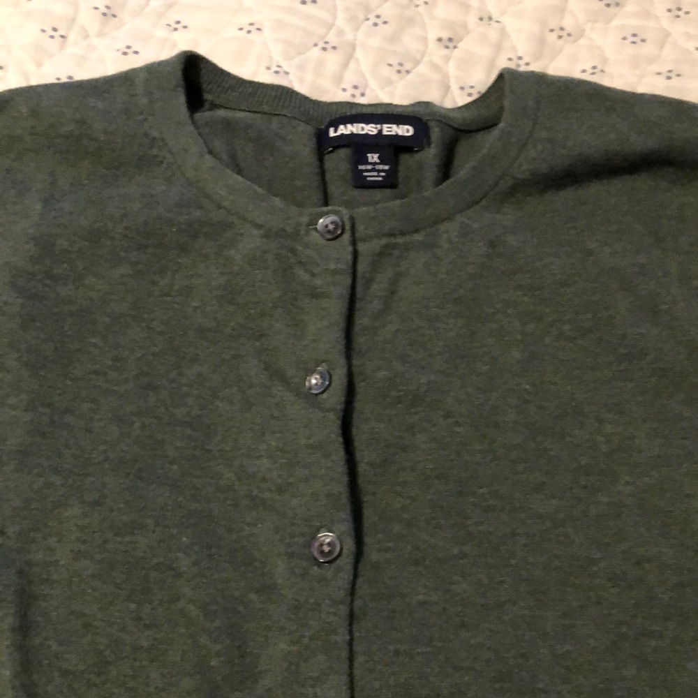 Plus size lands end cardigan